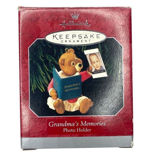 1998 Grandma's Memories  Hallmark Ornament Photo Holder - Picture 1 of 3